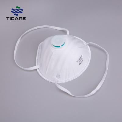 Earloop N95 Pollution Respirator Dust Mask With Valve Or Without