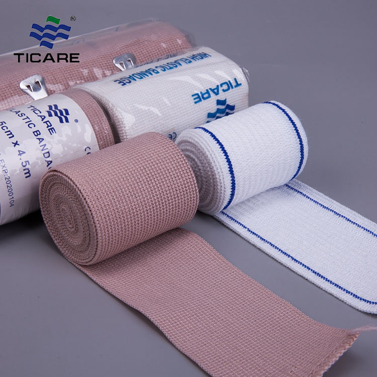 Porous Elastic Gauze Bandage Roll / Skin Color Adhesive Bandage Medical