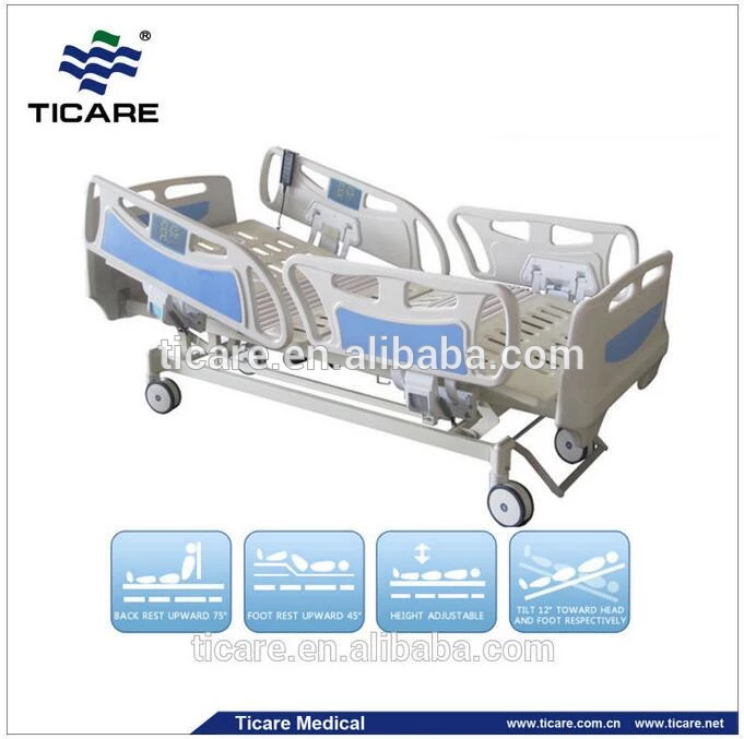 Five Function stainless steel Electric ICU ward nursing bed