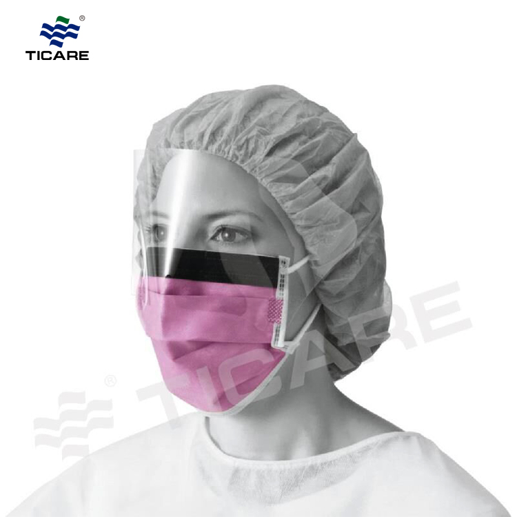 medical Disposable Face Mask With Eye Shield