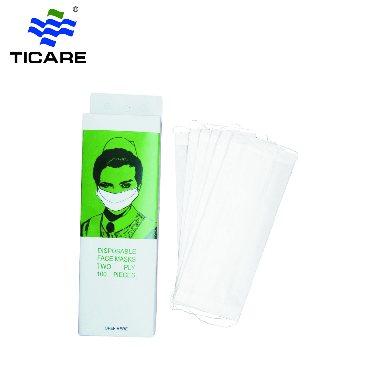 Disposable earloop paper face mask