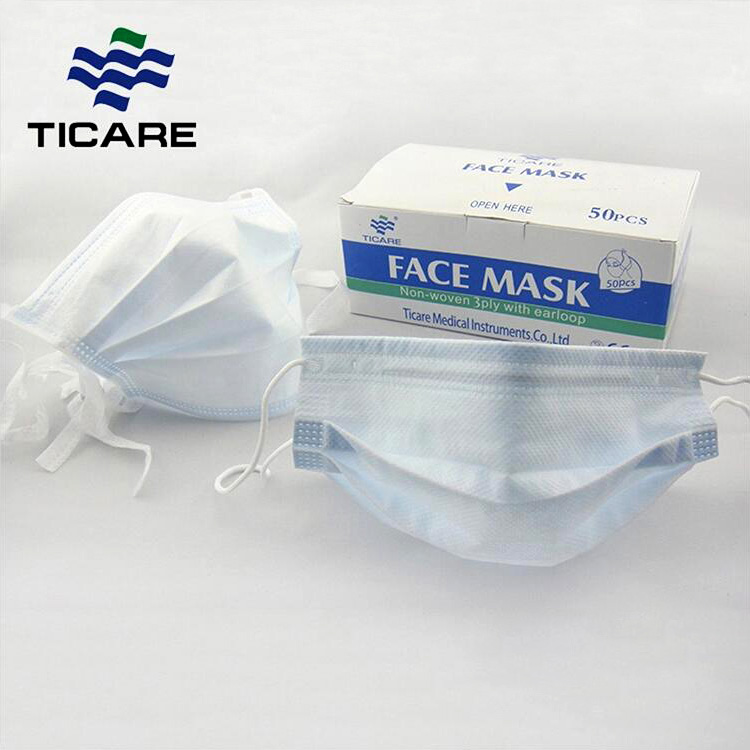 Disposable non-woven face mask