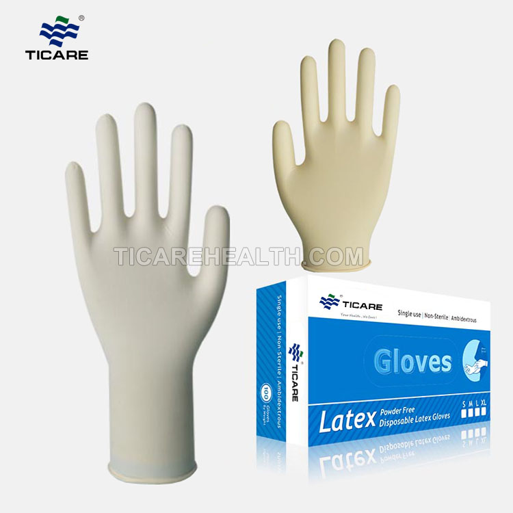 Disposable powdered medical latex exam gloves Manufacturers