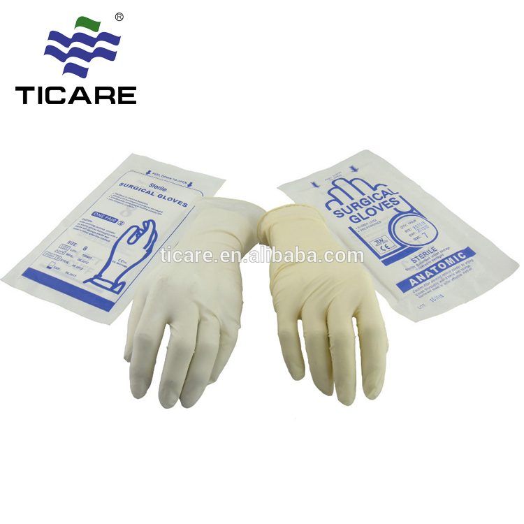 medical disposable Latex Surgical gloves