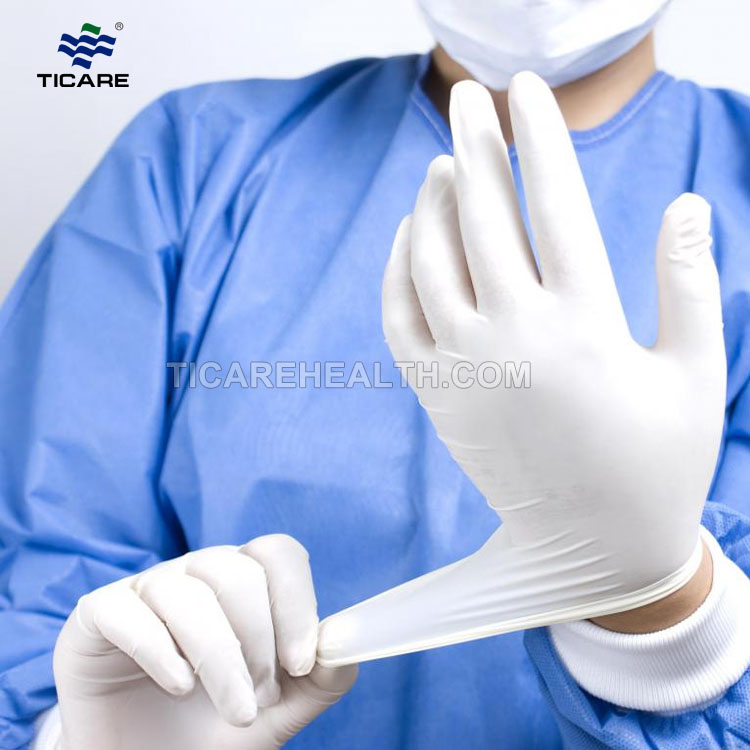 Disposable Non-Sterile Latex Surgical Gloves Factory