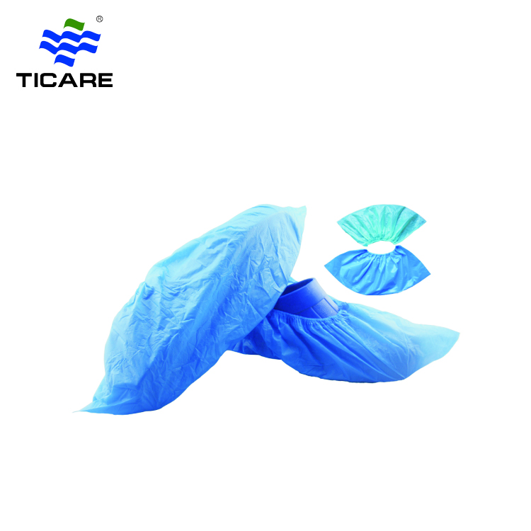 Waterproof Blue Plastic CPE Disposable Shoe Covers