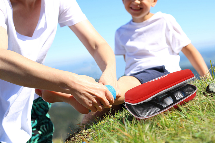 Red Hardcover Shell First Aid Box