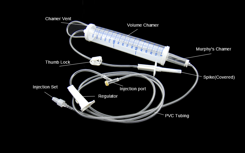 Pediatric Drip Set Parts from Ticare