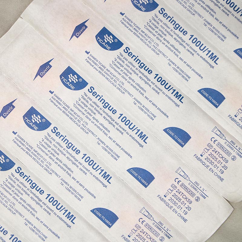 Individual sterile blister packs