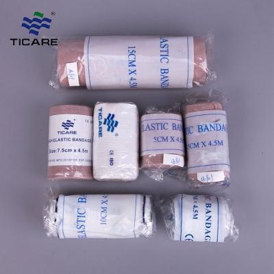 Porous Elastic Gauze Bandage Roll / Skin Color Adhesive Bandage Medical Gauze