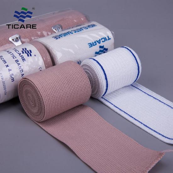 Porous Elastic Gauze Bandage Roll / Skin Color Adhesive Bandage Medical