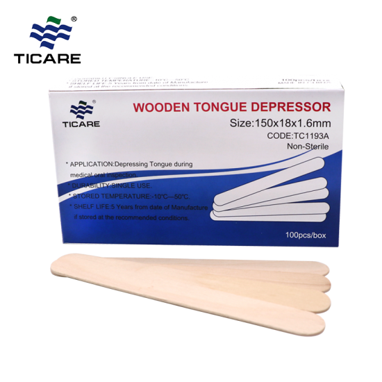 MEDI SAFE WOODEN TONGUE DEPRESSOR 6 100PC