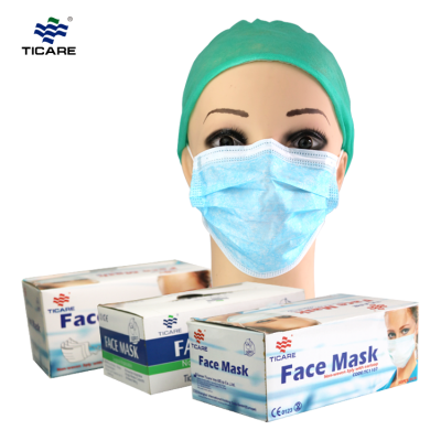 Disposable earloop 2-ply paper face mask for food process and clinic