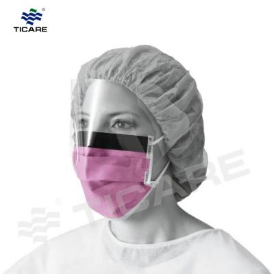 Disposable 3ply Non woven face mask with eye shield