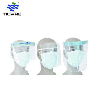 Medical Food and beverage Clear Plastic PC Protective Disposable Face Shield