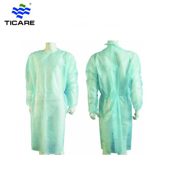 PE Gowns Blue Protective Isolation Gown Thumb Hook Waterproof Level 2 China  Factory Medical Registed - China Isolation Gown, Surgical Gown |  Made-in-China.com