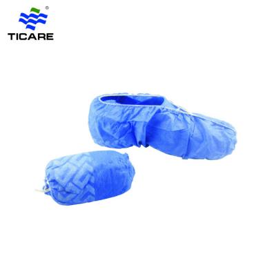 Medical elastic around non-skid non woven shoe cover