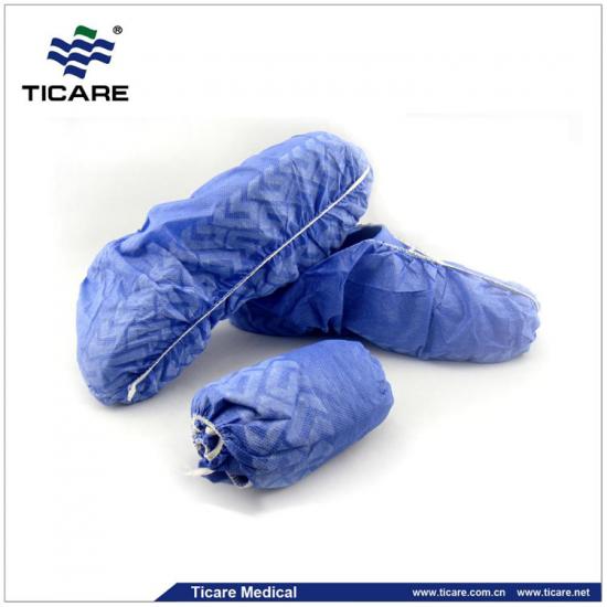 Medical elastic around non woven shoe cover supplier