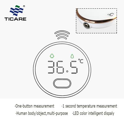 Portable round shape no touch pocket digital thermometer