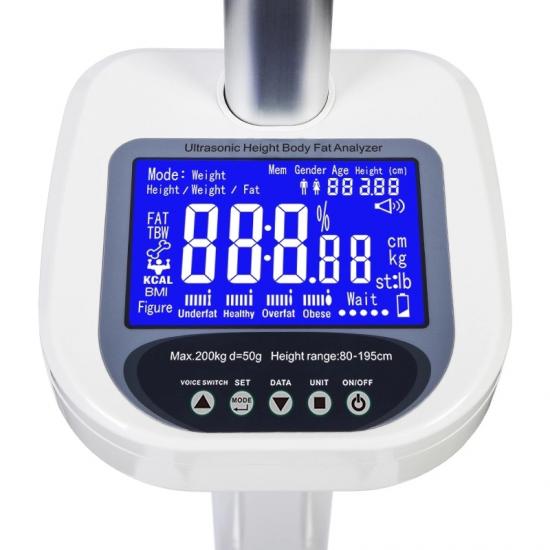 Ultrasonic Body Fat Analyzer Scale With Heighting manufatcurer