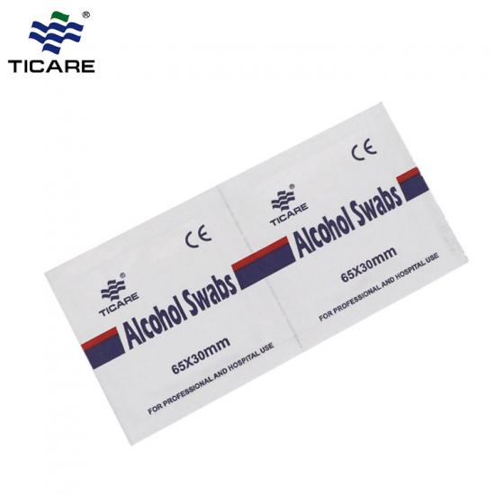 Disposable Skin antiseptic medical alcohol prep pad supplier