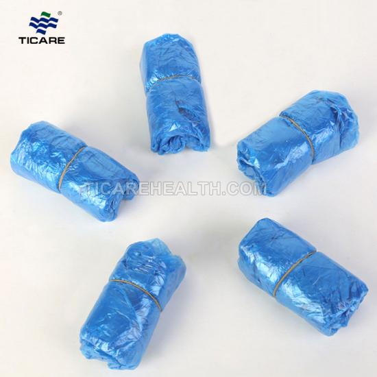 Waterproof Blue Plastic CPE Disposable Shoe Covers