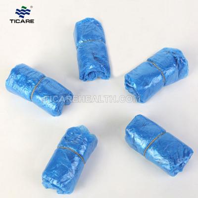 Waterproof Blue Plastic CPE Polyethylene Disposable Shoe Covers