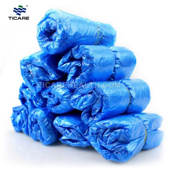 Waterproof Blue Plastic CPE Disposable Shoe Covers