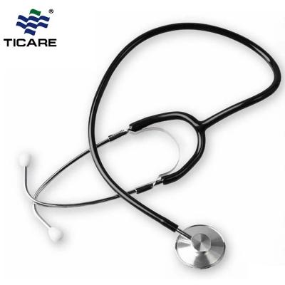 Adult Single Head Stethoscope (TC1057)  Aluminum alloy - Black
