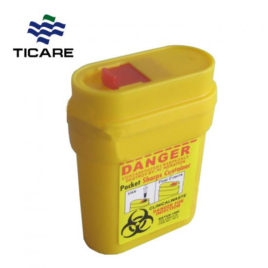 Sharps Disposal Container Pocket Size 0.2L
