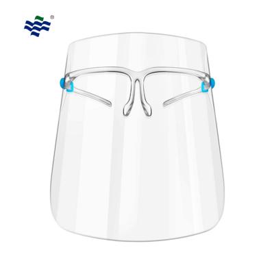 Face Shield with Glasses Frame