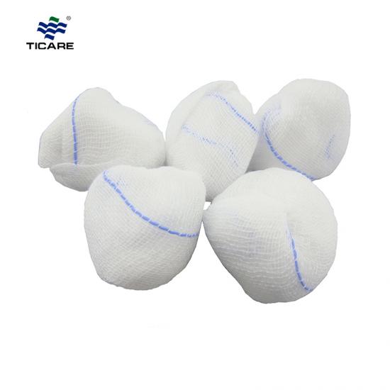 Ticare Gauze Balls, Absorbent, 10 cm x 10cm, With X-ray