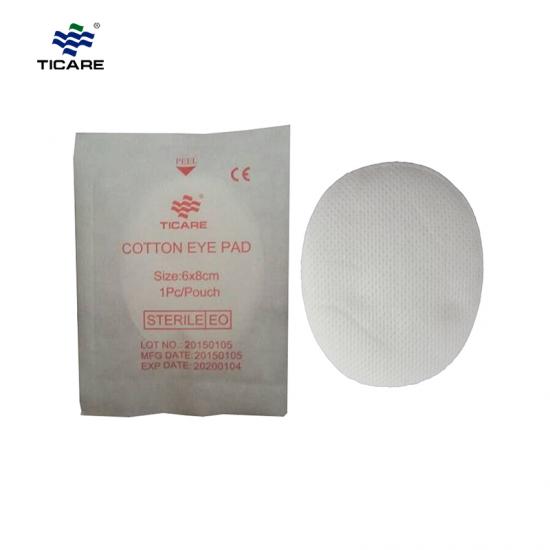 Ticare Eye Pad Cotton 6 cm x 8 cm Supply