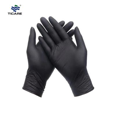 Plus Nitrile Exam Gloves 4 Mil Size-XL Powder Free, Black
