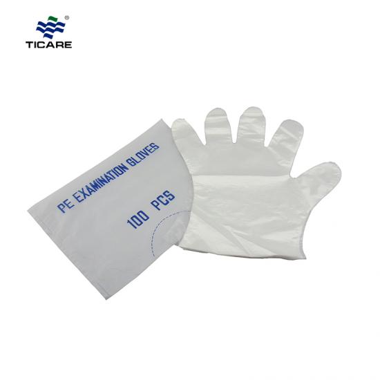 Disposable PE examination Polyethylene gloves