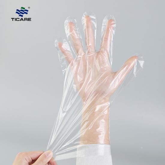 100 PCS Disposable Plastic Gloves, Polyethylene Glove