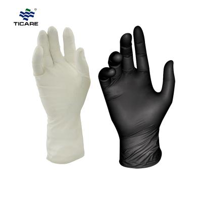 Ticare Premium Disposable White Black Latex Examination Powder Free Gloves Sterile