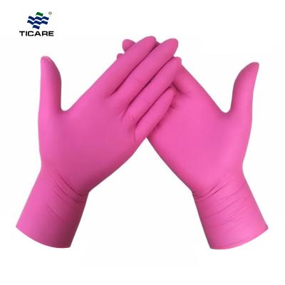 OEM Pink Latex Gloves Disposable Medium, No Powder for Sale