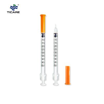 TICARE® 0.5ml Insulin Syringe With Needle 30 Gauge 8mm Custom