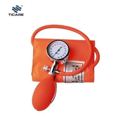 high-quality Palm Type aneroid sphygmomanometer manufacturer orange