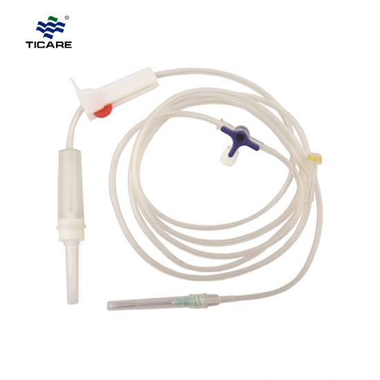 Disposable Infusion Set, IV Drip, 3 Way Stopcock