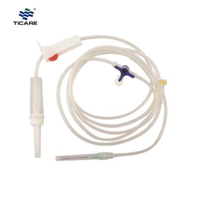 TICARE Brand Disposable Infusion Set, IV Drip, 3 Way Stopcock for Hospital Supplier