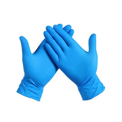 Small Medium Large Nitrile Exam Glove Powder-free 4 Mil, Blue, Custom Logo