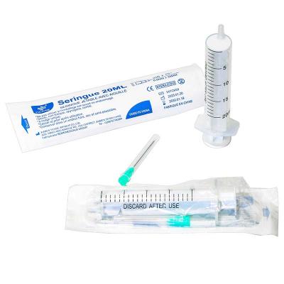 Seringue 20mL with 21G x 1 1/2, 0.8mm x 38mm - TICARE HEALTH