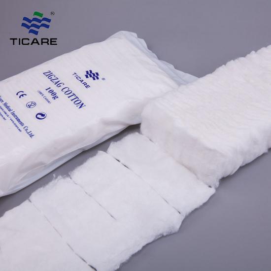 igzag Cotton Wool | Medical & Cosmetic Grade | TICARE® Factory Supply