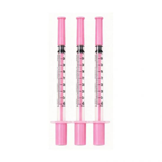 Pink Insulin Syringe | 1 mL U-100 | Ticare