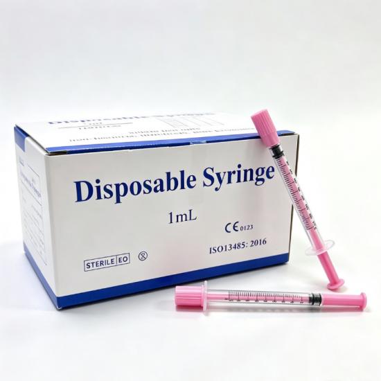 Pink Insulin Syringe | 1 mL U-100 | Ticare