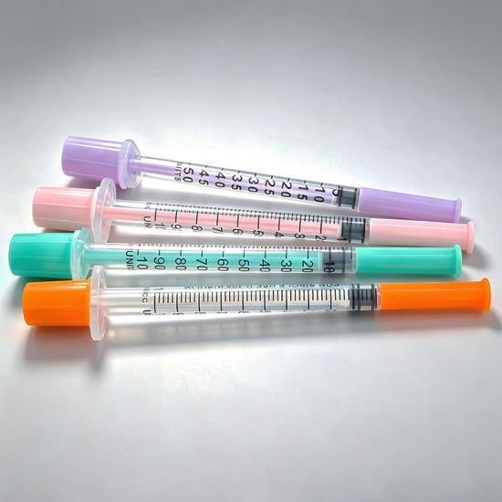 Pink Insulin Syringe | 1 mL U-100 | 30G/31G × 8 mm