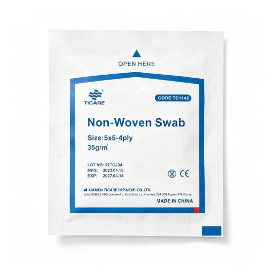 Ticare Non-Woven Swab 5 x 5 Custom Size