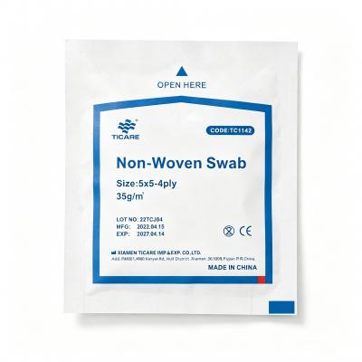 Ticare Non-Woven Swab 5 x 5 Custom Size